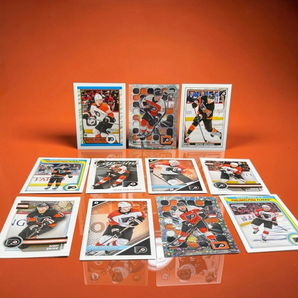 2024-25 Topps NHL Stickers Foil Base Mascot Top Shelf Stars Team Lot Flyers
